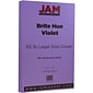 JAM Paper® 8 1/2" x 14" Legal Size Recycled Cardstock, Brite Hue Violet Purple, 50/Pack (16730933)