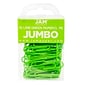 JAM Paper Jumbo Paper Clips, Lime Green, 3/Pack (21830627B)