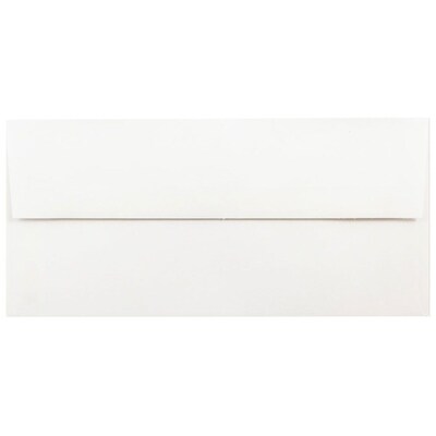 JAM Paper 3.875 x 8.125 Foil Lined Invitation Envelopes, White with Red Foil, 25/Pack (32430261)