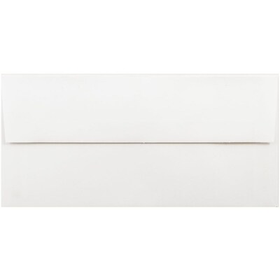 JAM Paper 3.875 x 8.125 Foil Lined Invitation Envelopes, White with Gold Foil, 25/Pack (32430262)