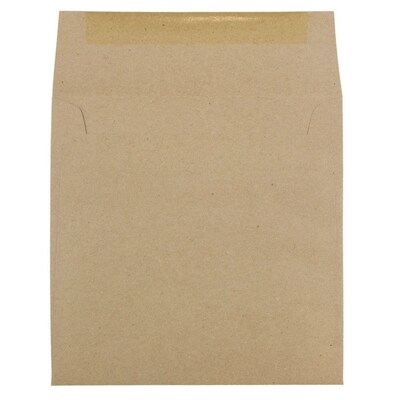 JAM Paper 6.5 x 6.5 Kraft Square Invitation Envelopes, Brown Kraft Paper Bag, 25/Pack (63131150)
