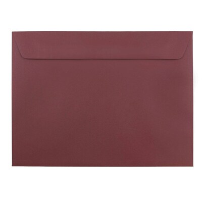 JAM Paper 9 x 12 Booklet Envelopes, Burgundy, 25/Pack (63931159)