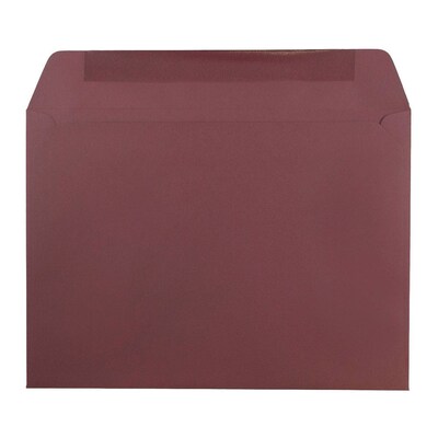 JAM Paper 9 x 12 Booklet Envelopes, Burgundy, 25/Pack (63931159)