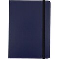 JAM Paper® Hardcover Notebook Journals with Elastic Band Closure, Blue, Medium, 5 x 7, Sold Individually (340526608)
