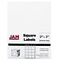 JAM Paper® Square Address Labels, 2 x 2, White, 120/Pack (367831069)