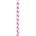 JAM Paper® Color Paper Straws, 7 3/4 x 1/4, Magenta Pink Stripes and Dots, 24/Pack (52662006959)