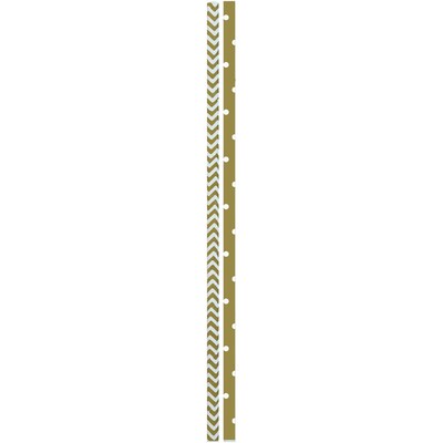 JAM Paper® Color Paper Straws, 7 3/4 x 1/4, Gold Stripes and Dots, 24/Pack (52662006968)