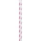JAM Paper® Color Paper Straws, 7 3/4 x 1/4, Pink Stripes and Dots, 24/Pack (52662006970)