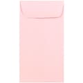 JAM Paper® #7 Coin Business Envelopes, 3.5 x 6.5, Baby Pink, 50/Pack (1526773I)