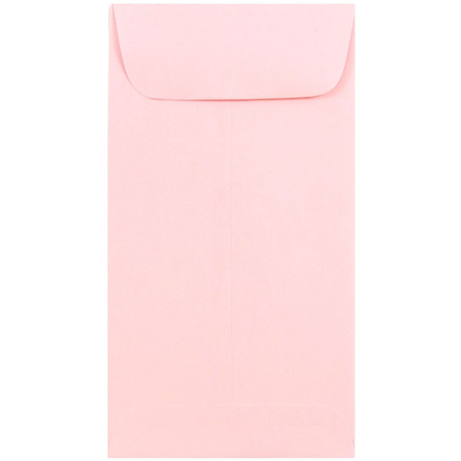 JAM Paper #7 Coin Business Envelopes, 3.5 x 6.5, Baby Pink, 50/Pack (1526773I)
