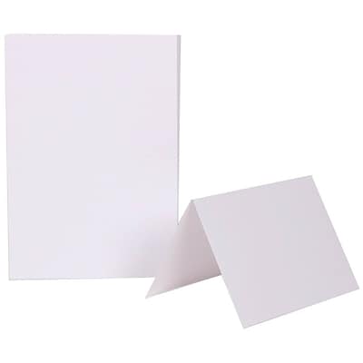 JAM Paper® Blank Foldover Cards, A6 Size, 4 5/8 x 6 1/4, White, 500/Pack (309923B)