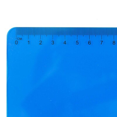 JAM Paper® Small Plastic Clipboards, 6" x 9", Blue, 1/PK (331CPMBU)