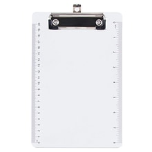 JAM Paper® Small Plastic Clipboards, 6 x 9, Clear, 1/PK (331CPMCL)