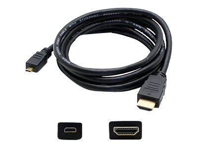 AddOn® HDMI2MHDMI3 3' HDMI 1.4 to Micro-HDMI 1.4 Adapter Cable, Black
