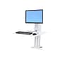 Ergotron® WorkFit-SR 33-415-062 24" Single Monitor Sit-Stand Desktop Workstation