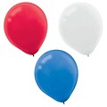Amscan Latex Balloons, 12, Red/White/Blue, 2/Pack, 72 Per Pack (113504)