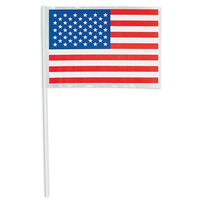 Amscan American Flag, Red/White/Blue, 48/Pack (216019)