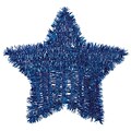 Amscan Blue Tinsel Star, 11.5 x 12, Blue, 6/Pack (240220)
