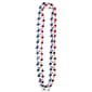 Amscan Beaded Star Necklaces, 33", Red/Silver/Blue, 16/Pack, 3 Per Pack (318570)