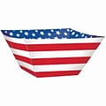 Amscan Stars and Stripes Square Paper Bowl, 12.5 x 12.5, Red/White/Blue, 3/Pack, 3 Per Pack (37031