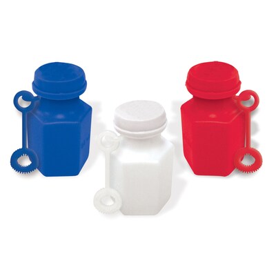 Amscan Mini Bubble Favors, .6oz, Red/White/Blue, 3/Pack, 24 Per Pack (390432)