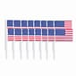 Amscan Patriotic Flag Pick, 2.5", Red/White/Blue, 4/Pack (403702)