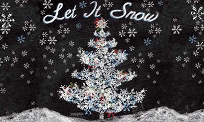 LANG Let It Snow Door Mat (3210046)