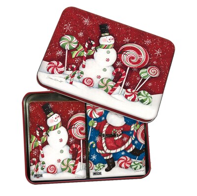 LANG Peppermint Christmas Tin Playing Cards (2179006)