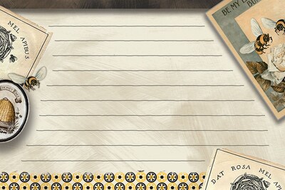 LANG Honey & Grey Recipe Card 4x6 (2015102)