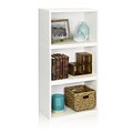 Way Basics 46.5H x 22.8W Hillcrest Modular Eco Storage Shelf Modern Bookcase, White (PS-RECT-3-WE)