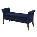 Convenience Concepts Inc. Designs4Comfort Ottomans/Garbo Collection Polyester Ottoman in Blue (143634FBE)