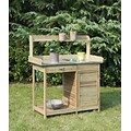 Convenience Concepts Inc. Deluxe Potting Bench with Cabinet Natural Fir (G10440N)