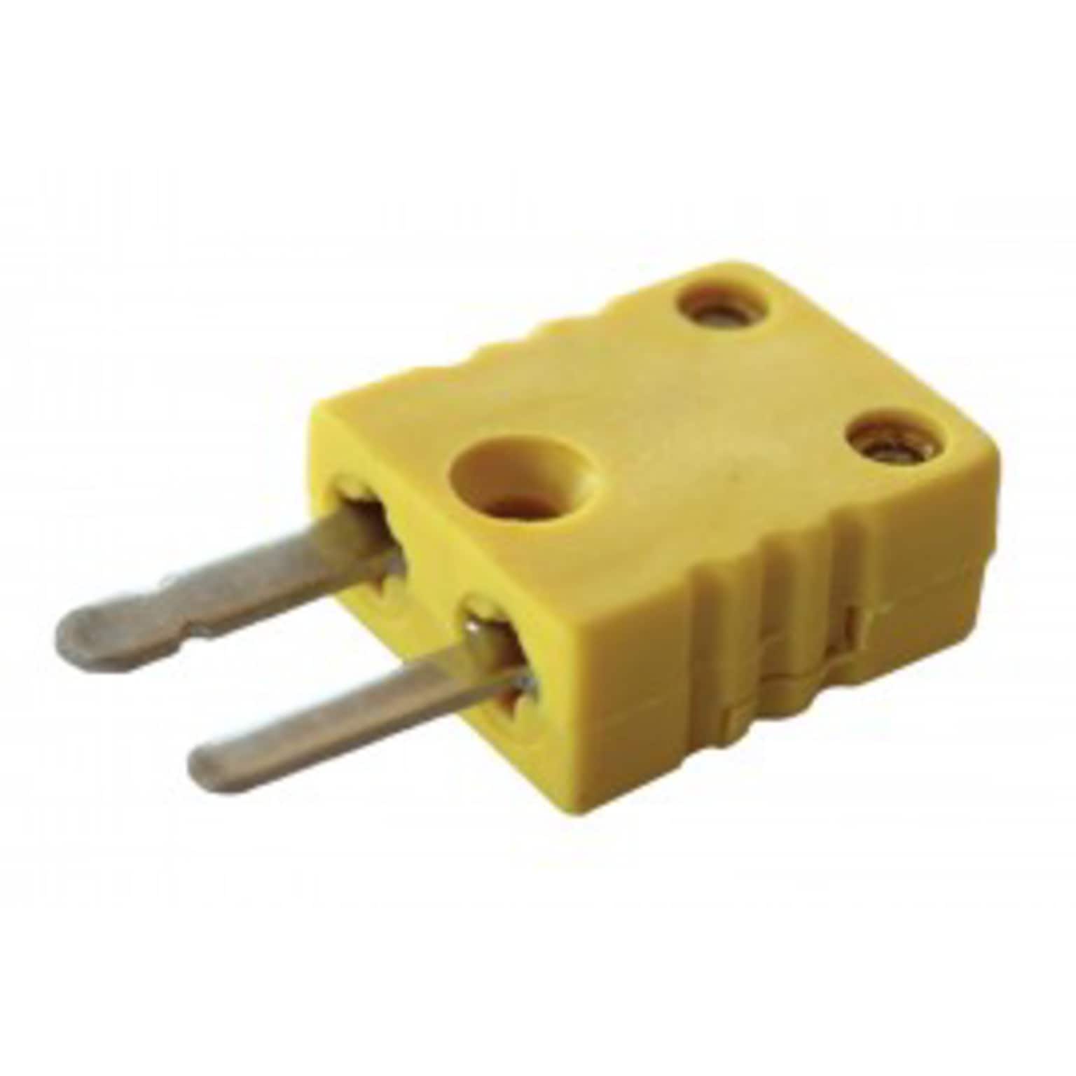 Reed Instruments LS-181 Male Thermocouple Connector, Type K, Yellow (LS-181)