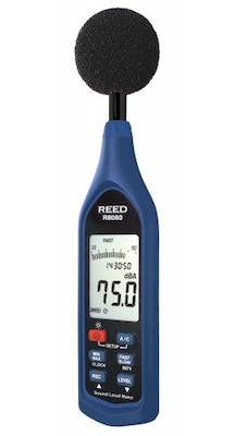 REED Instruments Sound Level Meter Datalogger with Bargraph, 30 to 130 dB (R8080)