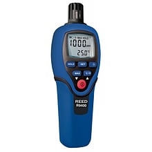 REED R9400 Carbon Monoxide Meter with Temperature, 1000ppm, -4 to 158degF (-20 to 70degC)