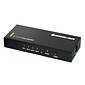 Iogear® GHSP8424 4K Ultra HD 4-Port Splitter with HDMI, Black