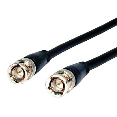 Comprehensive® Pro AV/IT 18" BNC to BNC Male/Male Video Cable, Mist Black