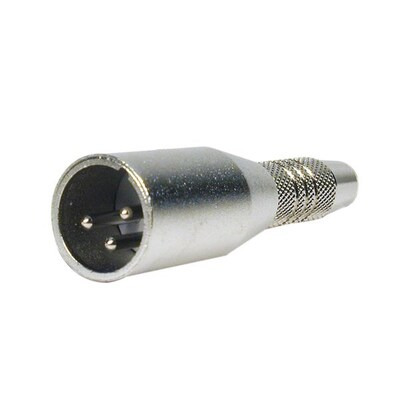 Comprehensive® XLR to Standard 6.35 mm Jack Male/Female Audio Adapter, Silver