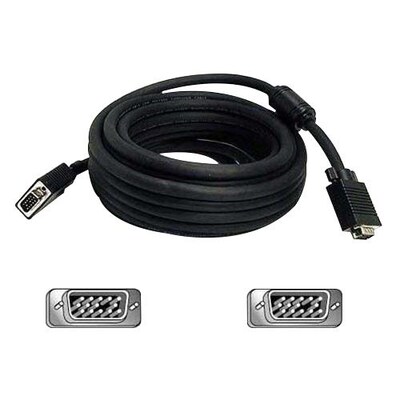 Belkin™ A3H982-75 Pro Series HD-15 to HD-15 Male/Male Monitor Replacement Cable, Black