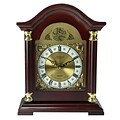 Bedford Mantel Clock with Chimes; Mahogany Cherry Solid Oak (bed-1924)