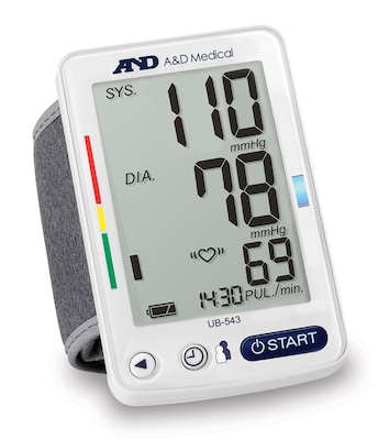 A&D Medical Premium Wrist Pressure Monitor (UB-543)