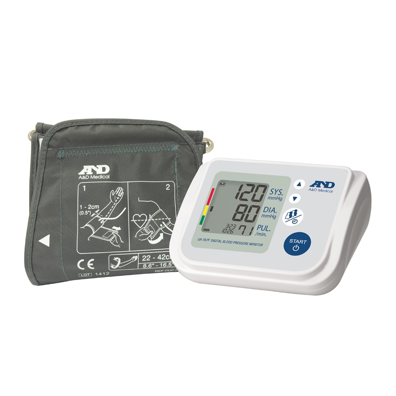A&D Medical Multi User Upper Arm Blood Pressure Monitor (UA-767F)
