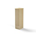 MedViron St. Clair 72 Wardrobe, 1-Door 1-Drawer, Fusion Maple, Right Hinge, 20.5W x 25D x 72H (Z43-1200-T050)