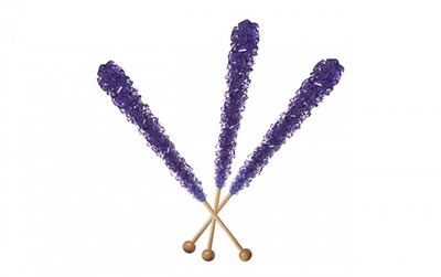 Purple Grape Rock Candy Sticks, 12 Count