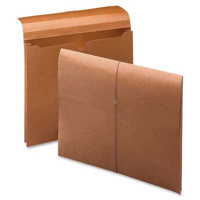 Smead 100 Pct Recycled Redrope Wallet, Letter, 8 1/2 x 11 Sheet Size, 2 Expansion, Stock, Tyvek, Redrope, Recycled, 10 / Box
