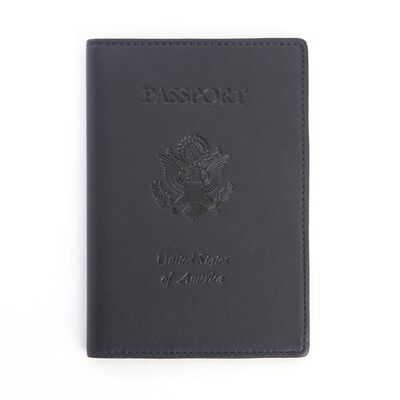 Royce Leather RFID Blocking Passport Travel Document Organizer (RFID-204-BLE-5)