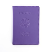 Royce Leather RFID Blocking Passport Travel Document Organizer (RFID-204-PUR-5)