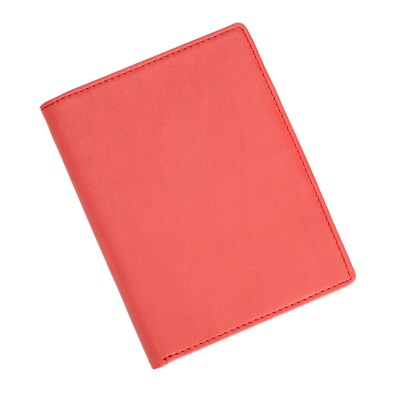 Royce Leather RFID Blocking Bifold Passport Currency Travel Wallet (RFID-222-RED-5)