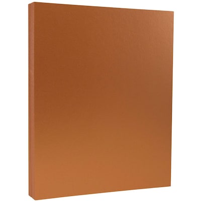 JAM Paper Metallic Colored 8.5 x 11 Copy Paper, 32 lbs., Copper Stardream, 25 Sheets/Pack (173SD85