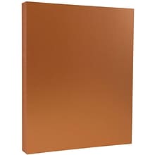 JAM Paper Metallic Colored Paper, 80 lbs., 8.5 x 11, Copper Stardream, 100 Sheets/Pack (173SD8511C